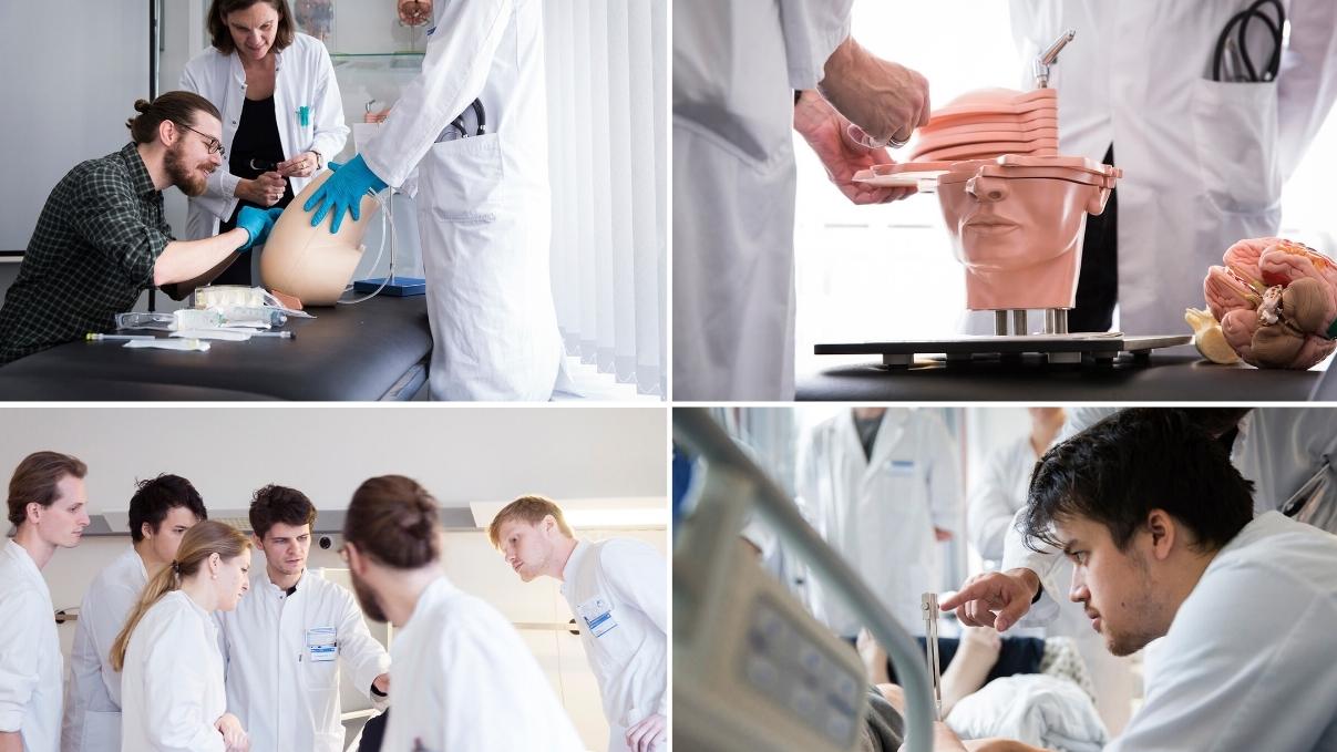 Bilder aus der Ausbildung von Medizinern 